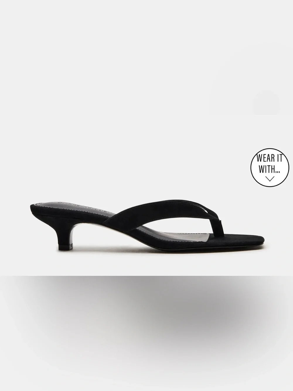 Steve Madden Black Suede kitten heels